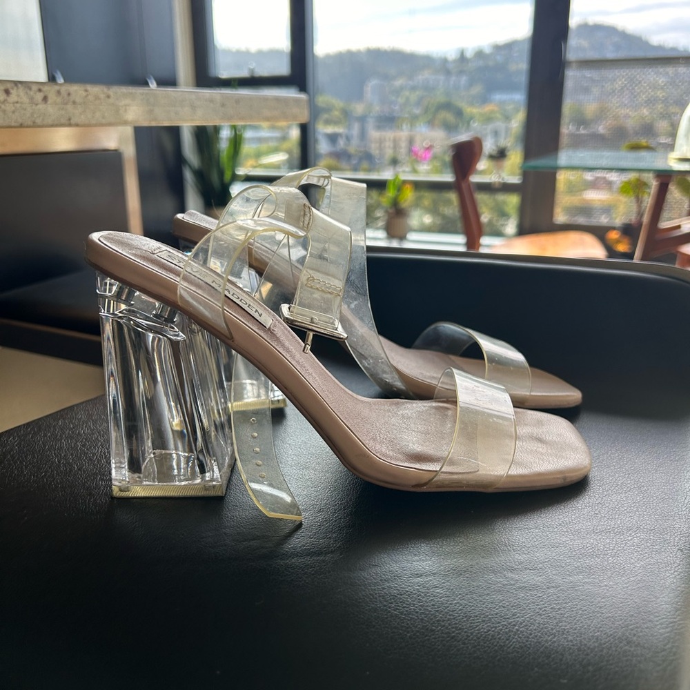 Steve Madden Clear Heels